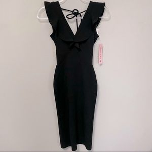 BRAND NEW bodycon black dress